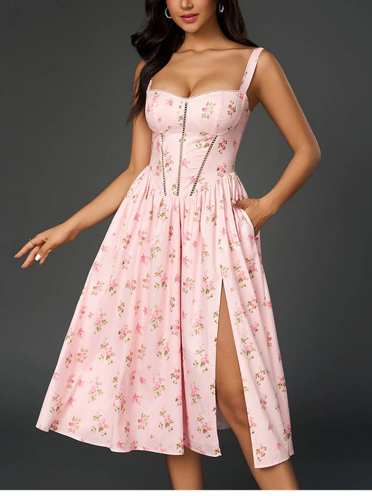 Robe Midi Florale Femme