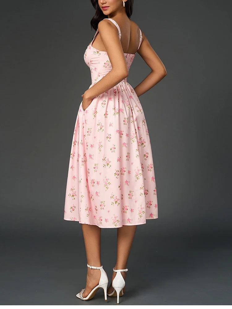 Robe Midi Florale Femme