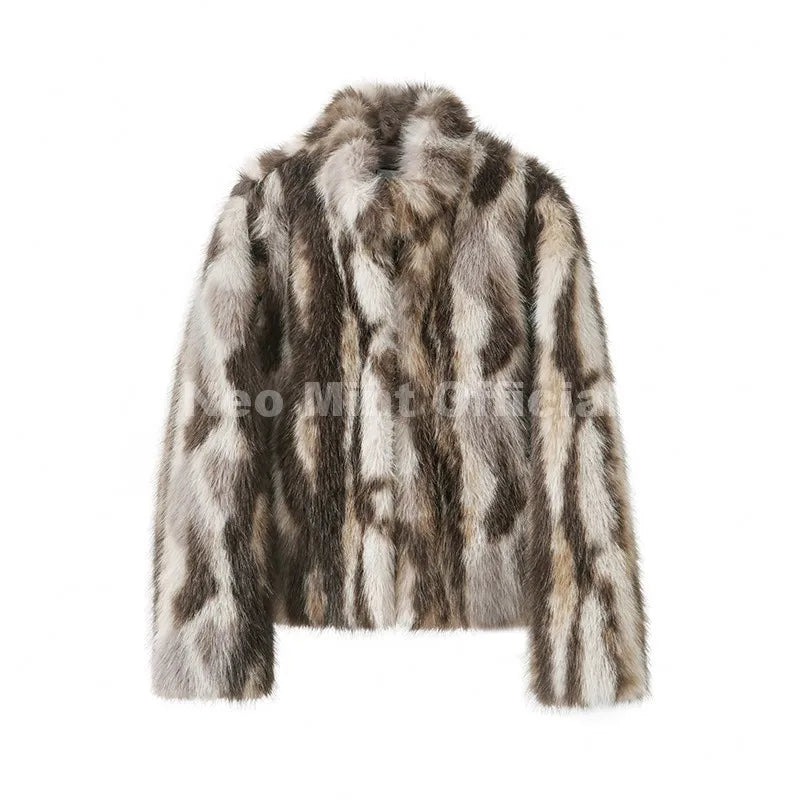 Manteau court fourrure