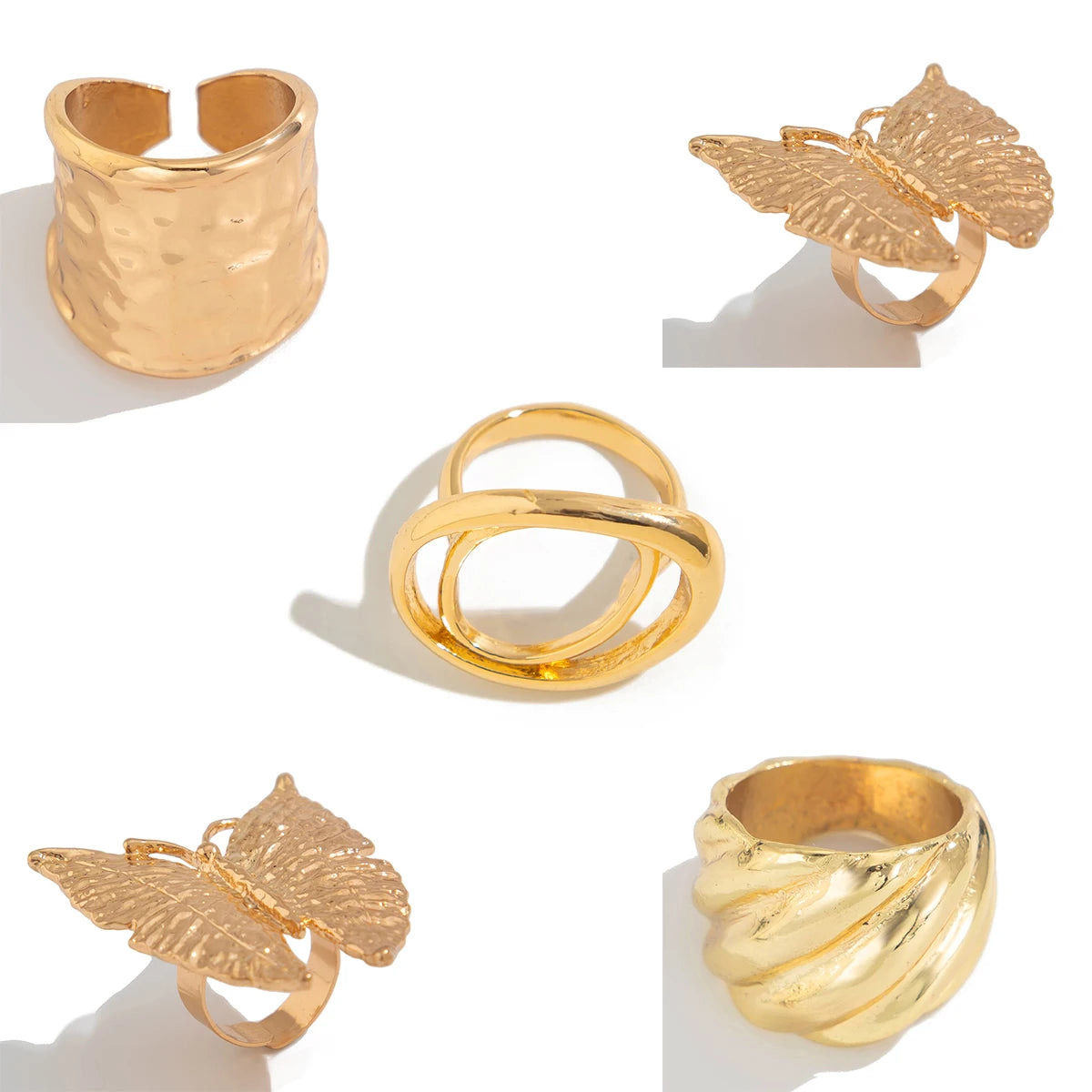 Bague argent et doré